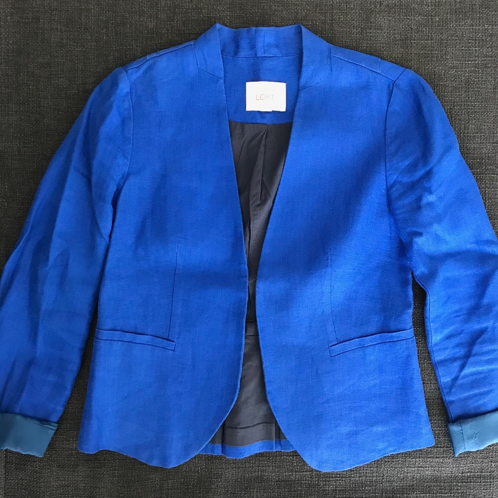 Women's Ann Taylor LOFT Linen Blazer – Size 0P